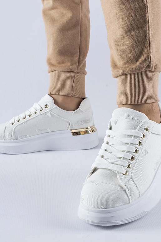 Weiße Plateau-Sneakers Ossona