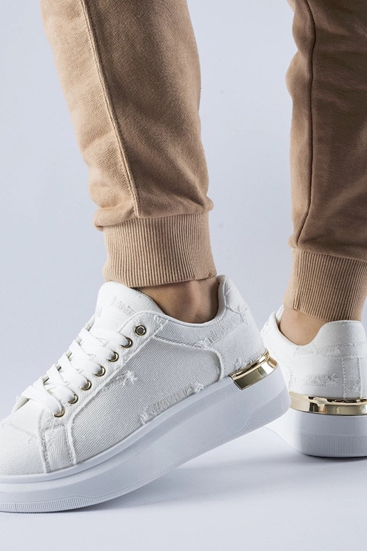 Weiße Plateau-Sneakers Ossona