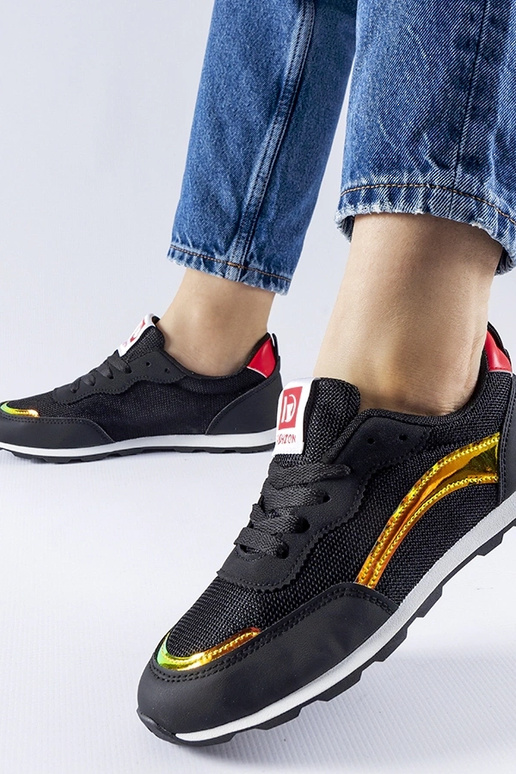 Baskets de sport noires Caviour