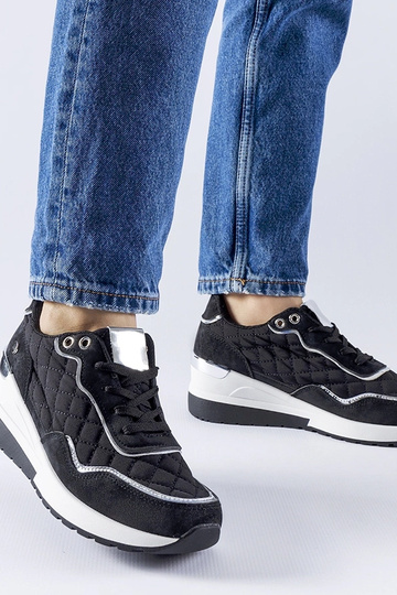 Schwarze Pisignano-Keilsneaker