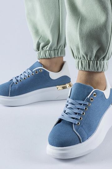 Marineblaue Plateau-Sneakers „Scuderlando“ 2