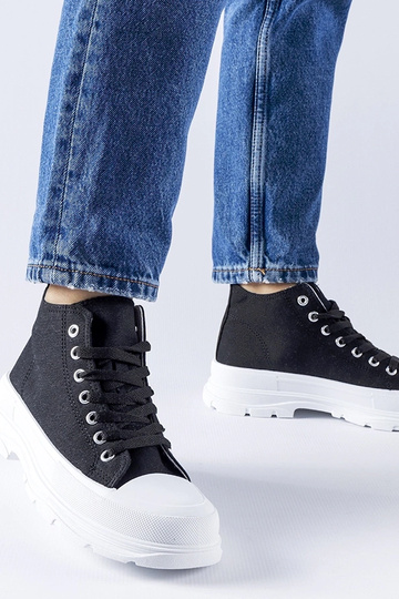 Baskets montantes noires...