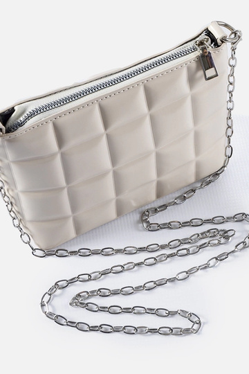 Sac matelassé blanc avec chaîne Laas 2
