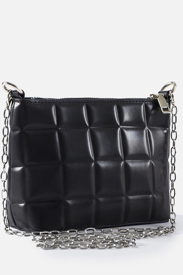 Sac matelassé noir avec...