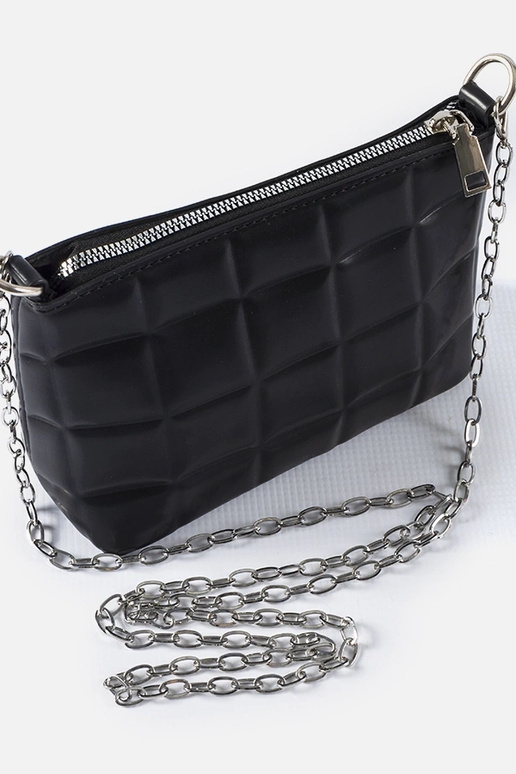 Schwarze Stepptasche mit Kette Laas Schwarze Stepptasche mit Kette Laas