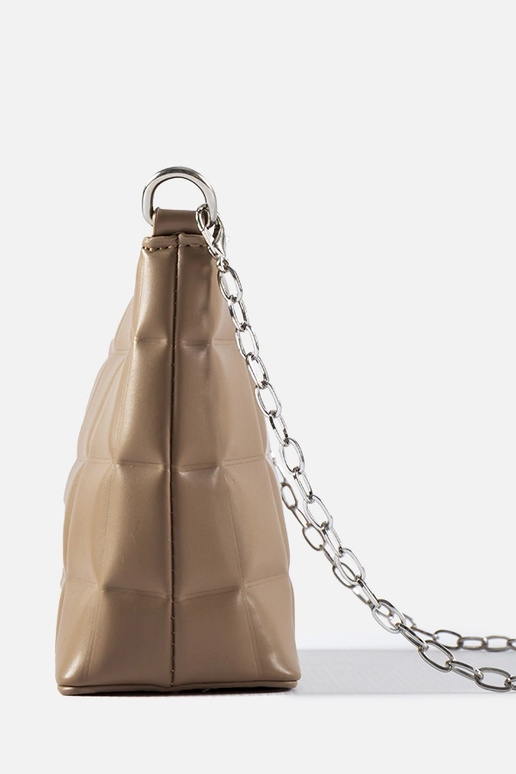 Beige Stepptasche mit Kette Laas Beige Stepptasche mit Kette Laas