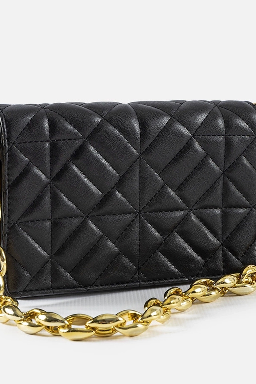 Sort Quiltet Bergama skuldertaske Sort Quiltet Bergama skuldertaske