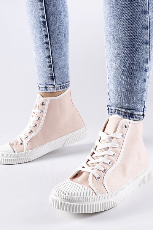 Baskets montantes roses Pozzuolo