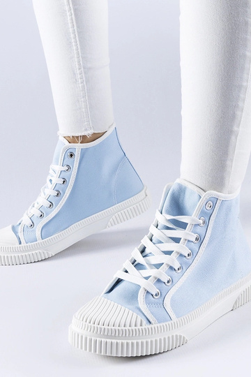 Blaue hohe Turnschuhe Pozzuolo