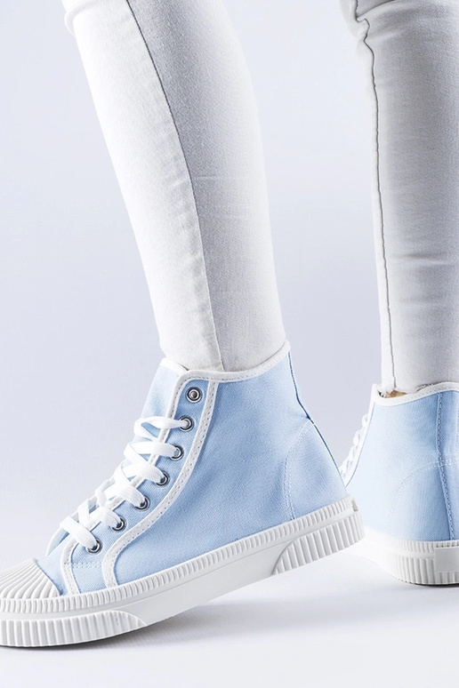 Blauwe hoge slippers Pozzuolo