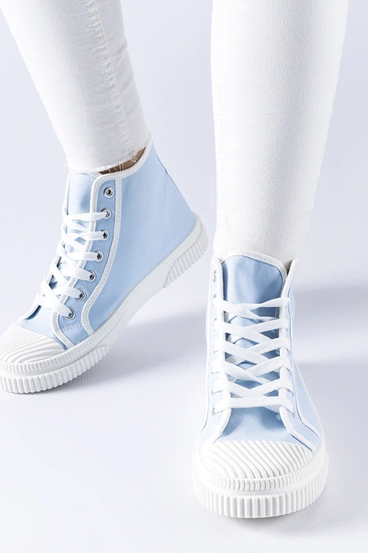 Blaue hohe Turnschuhe Pozzuolo