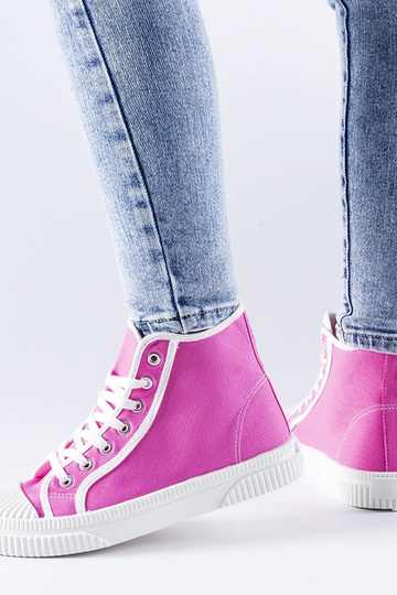 Dunkelrosa High-Top-Sneakers „Pozzuolo“