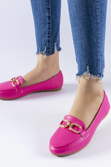 Mocassins à boucle Sovera roses