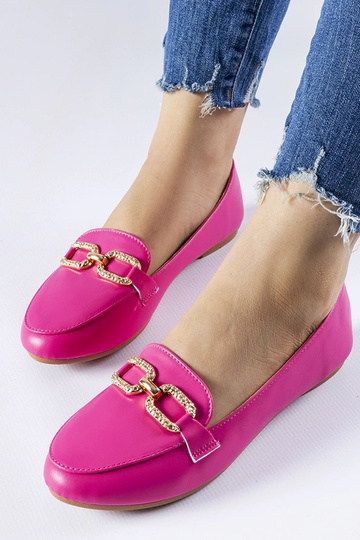 Mocassins à boucle Sovera roses 2