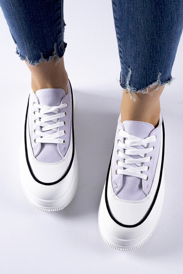 Paarse platform slippers Plesio 2