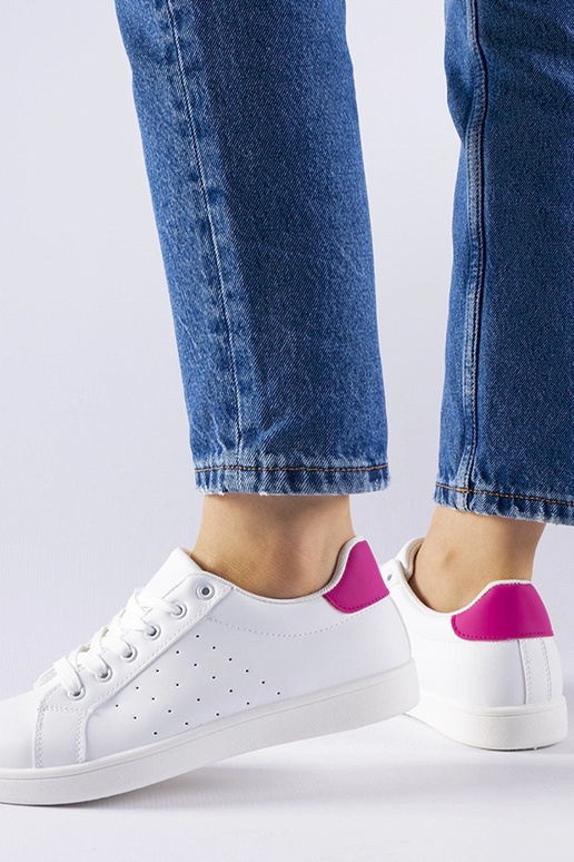 Baskets blanches et roses Bourassa Baskets blanches et roses Bourassa