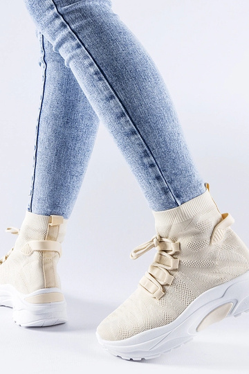 Beige høje sneakers Vigatto