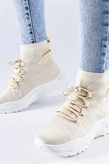 Beige høje sneakers Vigatto 2