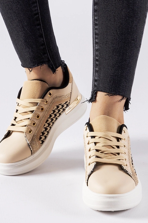 Beige Glitzer-Sneakers Briercliff