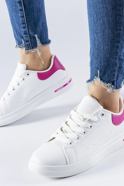 Weiße und rosa Sneaker „Leland“