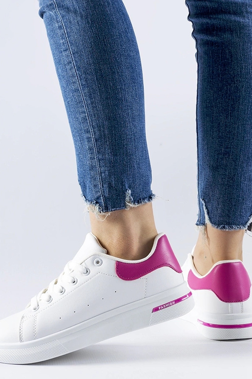 Weiße und rosa Sneaker „Leland“