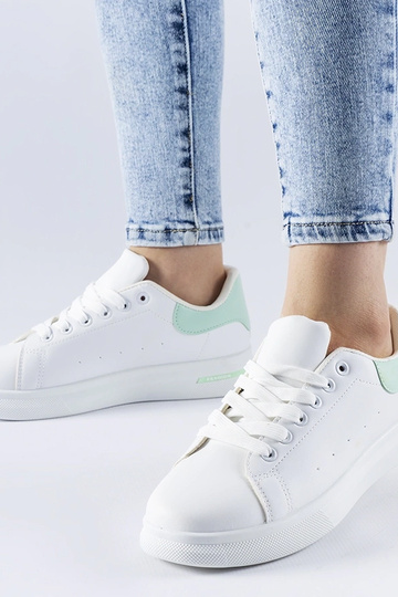 Leland hvide og mint sneakers 2