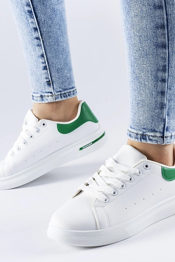 Weiße und grüne Sneaker „Leland“ 2
