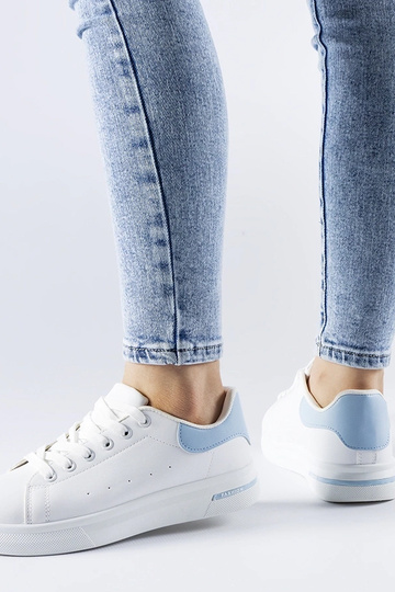 Leland blå og hvide sneakers