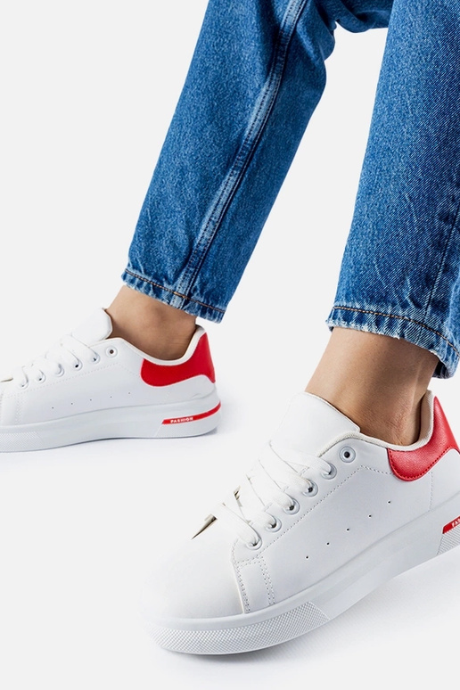 Rote und weiße Sneaker „Leland“