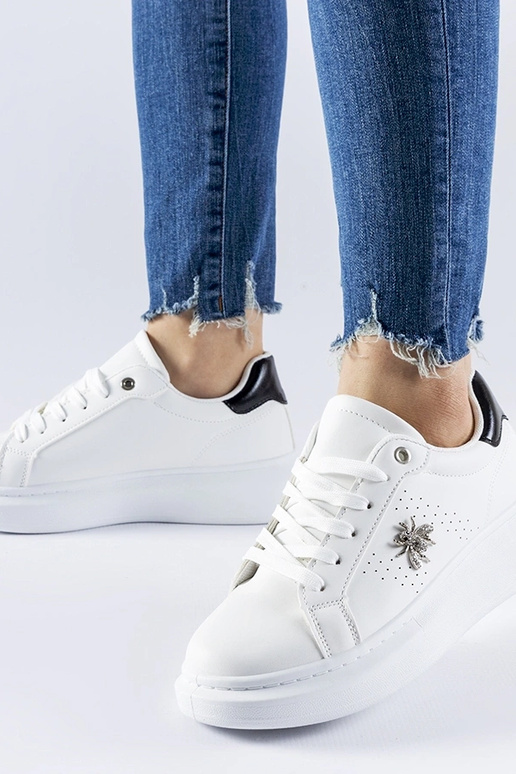 Weiße Sneakers mit...