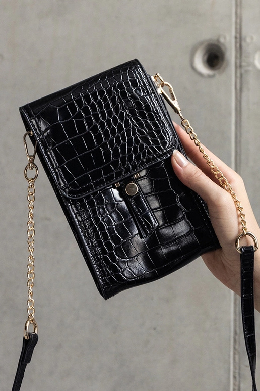 Sort taske dekoreret med Decatur... Sort taske dekoreret med Decatur...