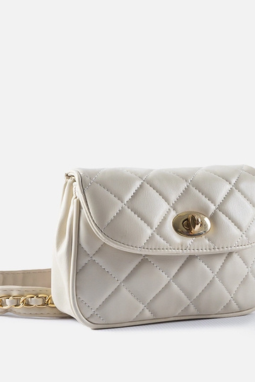 Beige gesteppte Mattoon-Tasche