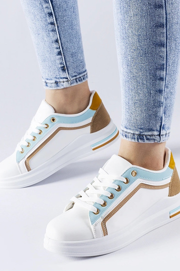 Wit-blauwe sneakers Mayfield