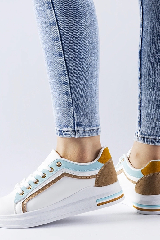 Weiß-blaue Sneakers Mayfield Weiß-blaue Sneakers Mayfield