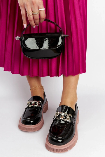 Sorte læder loafers GOE LL2N4039 2