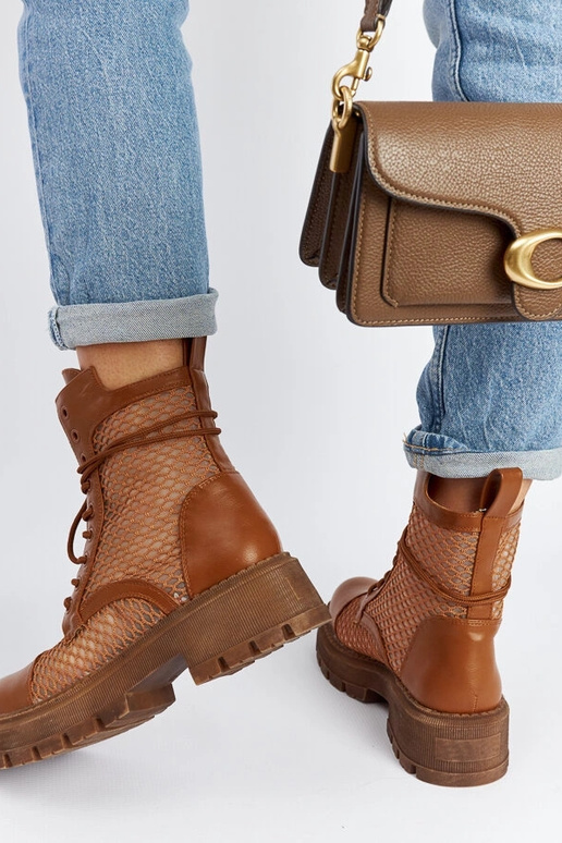 Bottes Waldeck marron translucides