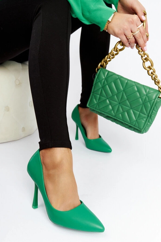 Rodney Grüne Pumps mit hohem Absatz Rodney Grüne Pumps mit hohem Absatz