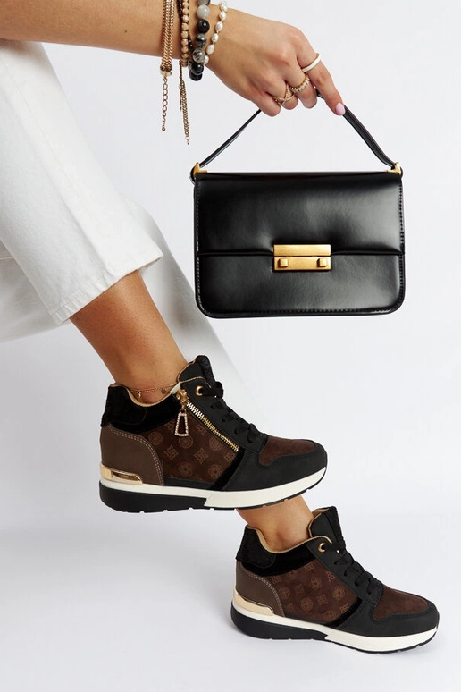 Zwarte wedge sneakers Knoxville Zwarte wedge sneakers Knoxville