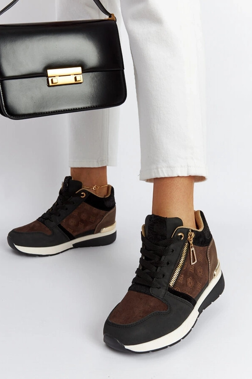 Zwarte wedge sneakers Knoxville Zwarte wedge sneakers Knoxville