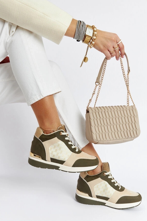 Grønne Chestnut Wedge Sneakers