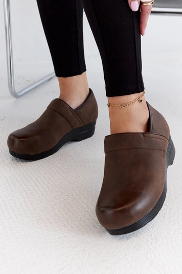 Chaussures à plateforme Montoro marron