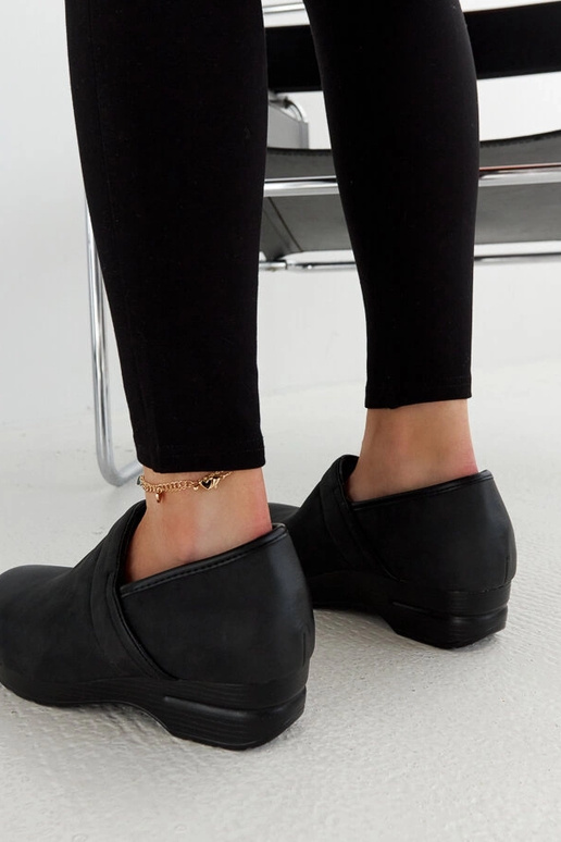 Schwarze Montoro Plateauschuhe Schwarze Montoro Plateauschuhe