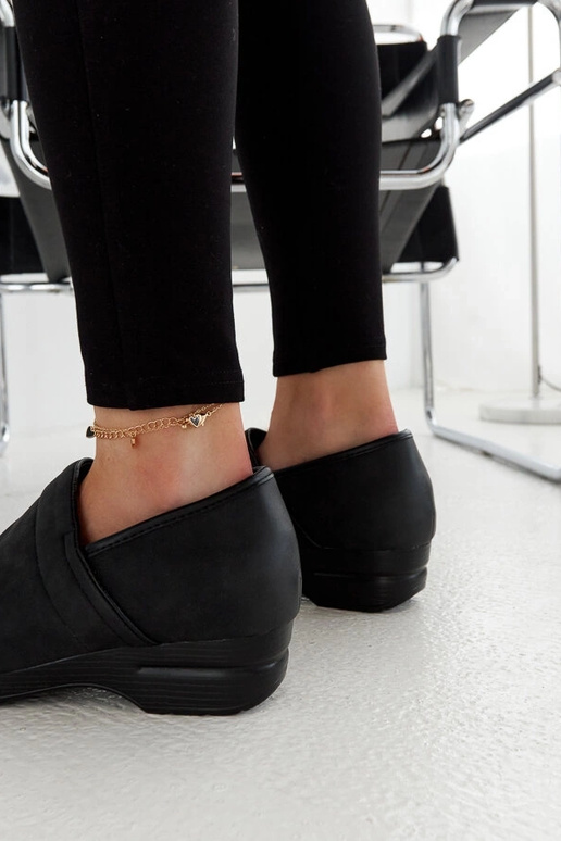 Schwarze Montoro Plateauschuhe Schwarze Montoro Plateauschuhe