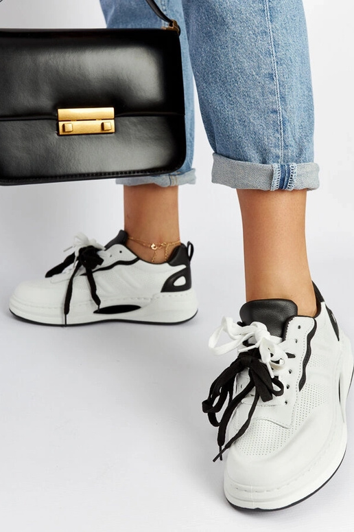 Bottines sneakers noir et blanc Galdino Bottines sneakers noir et blanc Galdino