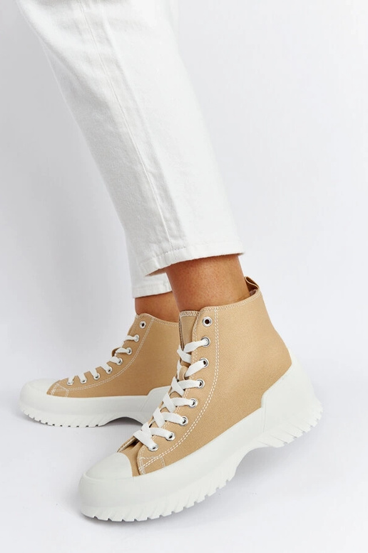 Beigefarbene High-Top-Sneakers Ronchis Beigefarbene High-Top-Sneakers Ronchis