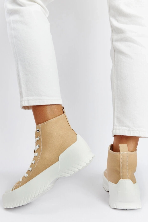 Beigefarbene High-Top-Sneakers Ronchis Beigefarbene High-Top-Sneakers Ronchis