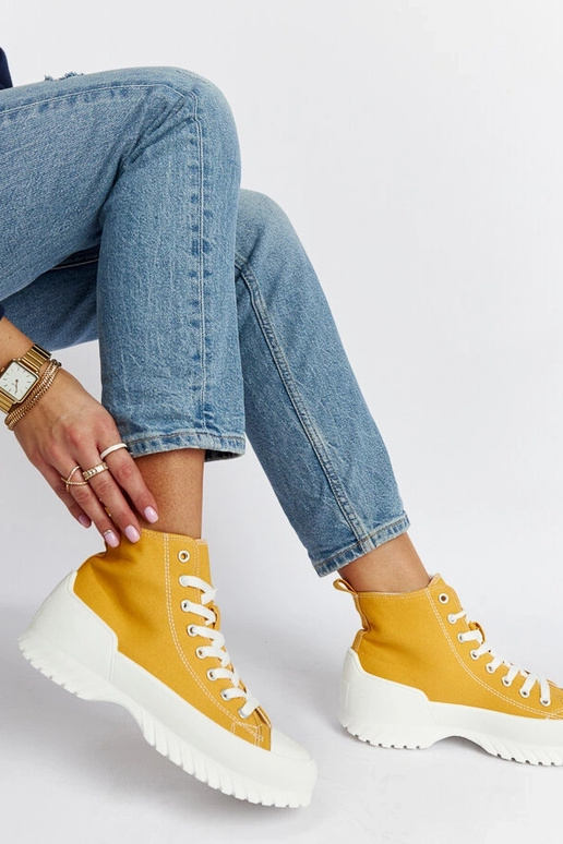 Ronchis Yellow High Top Sneakers Ronchis Yellow High Top Sneakers