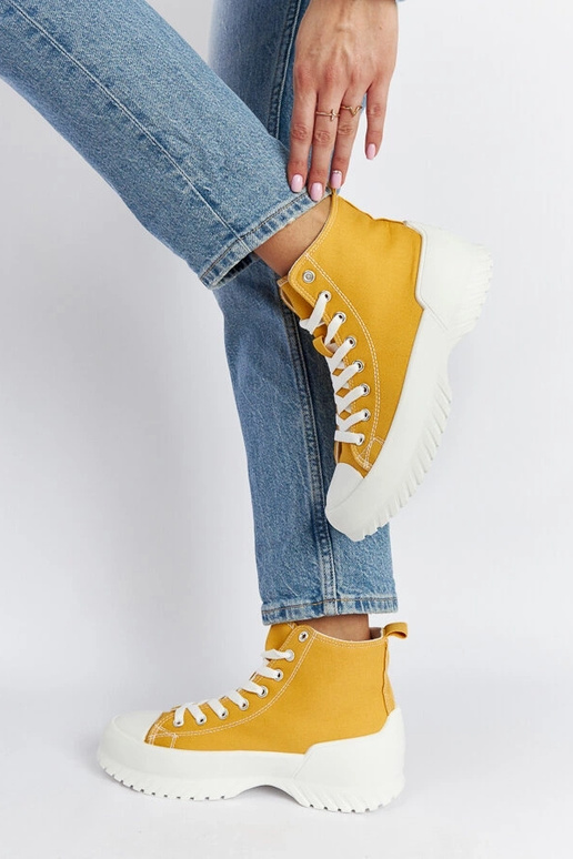 Ronchis Yellow High Top Sneakers Ronchis Yellow High Top Sneakers