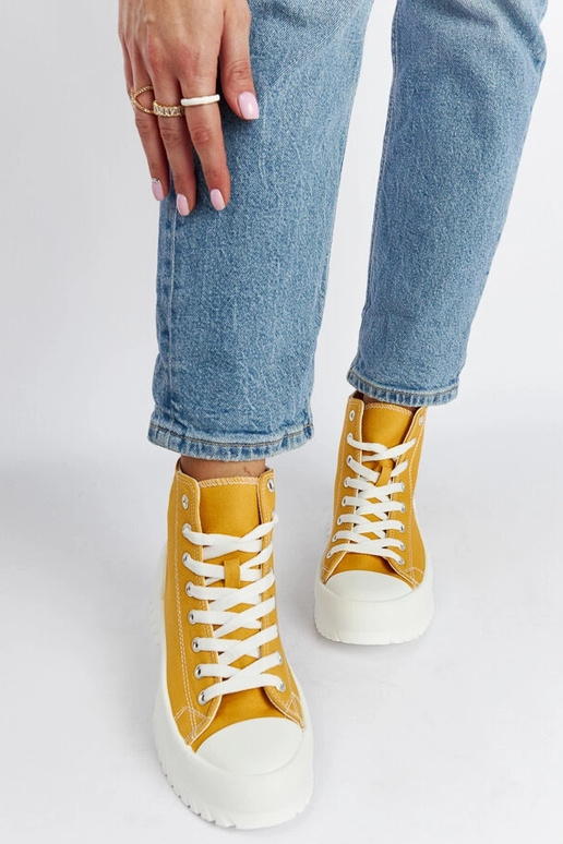 Ronchis Yellow High Top Sneakers Ronchis Yellow High Top Sneakers