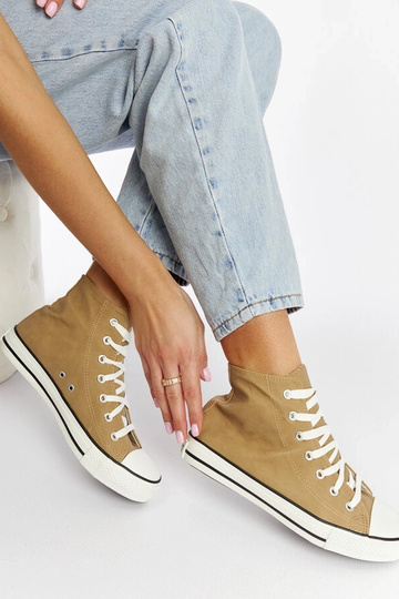 Braune High-Top-Sneakers Efren